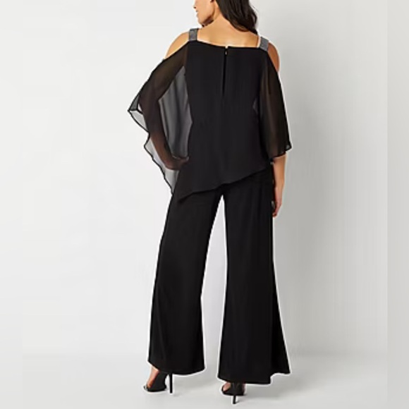 MSK Black Wide Leg Jumpsuit - Picture 3 of 9